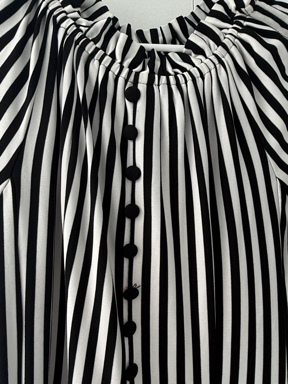 Black and White Striped Women's dress - Classic Vertical Stripe